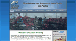 Desktop Screenshot of ahmadweaving.com